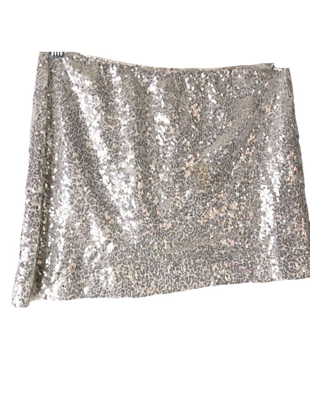 Sparkle Mini Skirt, XL, Elastic Waist 17”, Length 15”, lots of stretch, Lined